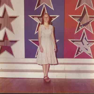 Elizabeth Coffin in her talent costume.