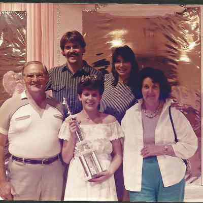 A color photograph of 1985 Teen Queen Beth Wentworth