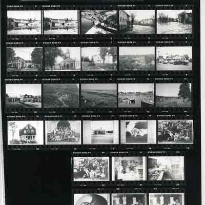 Contact Sheet of Pejepscot Village Photographs