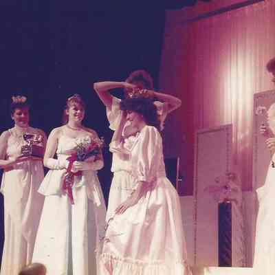 A color photograph of the 1985 Miss Brunswick Patricia Stuart