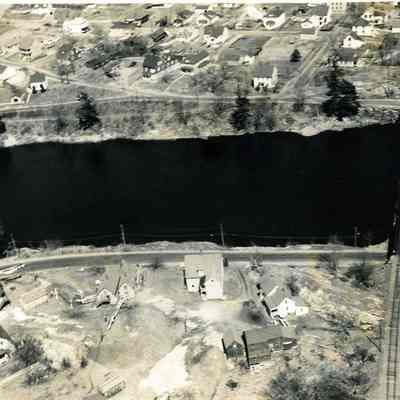 Aerial View of Mill Street and the Black Bridge