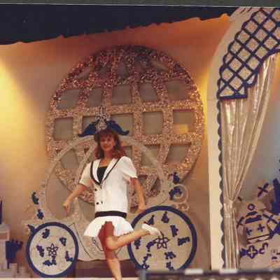 Cheril doing her clogging routine.