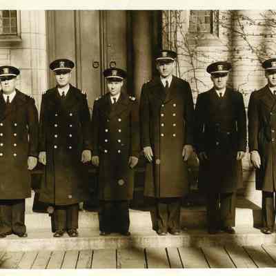 Navy Officers in Front of Searles Hall