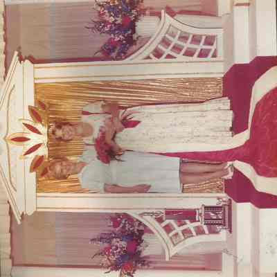 1977 Brunswick Teen Queen and her mother.