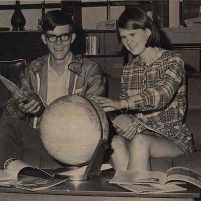 A photo view of John and Nancy Moulton. 6/27/1969.