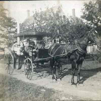 "Orr's Island Trolley" (Horse and carriage)