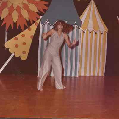 Kathleen Gamache performing a disco dance