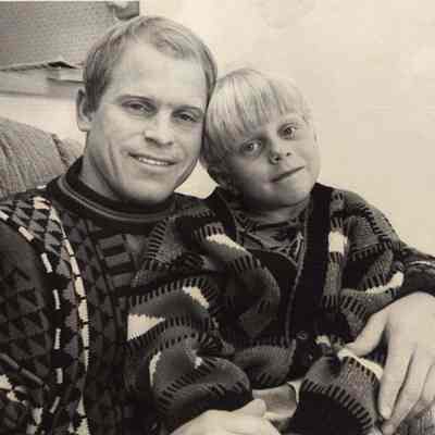A photo view of Harry & Tyler Inman. 2/3/1992.