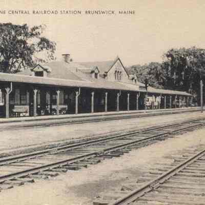 Postcard View of Maine Central Railroad Station