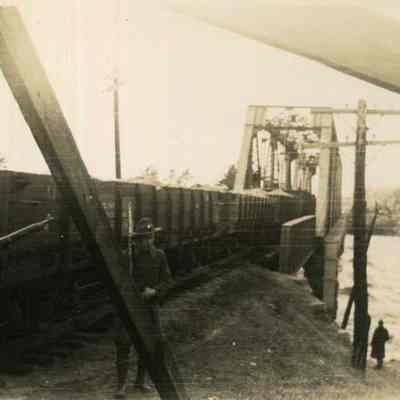 Black Bridge during the flood of 1936