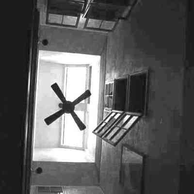 A photo view of the ventilation system in Dr. Skillins' home. 8/25/1988.