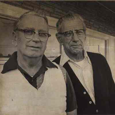 A photo view of William & Charles Theberge. 10/13/1976.