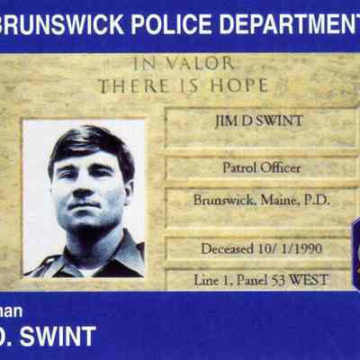Brunswick Police Department Patrolman Jim Swint