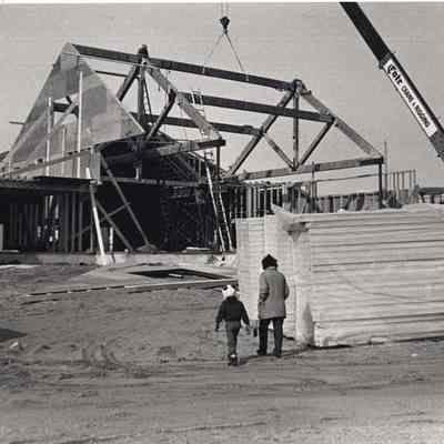 Construction of the new United Methodist Church
