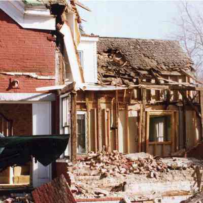 21-23 Dunning Street demolition