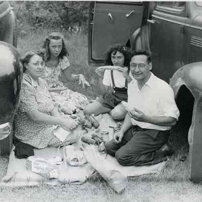 Family at a Verney Mill Picnic