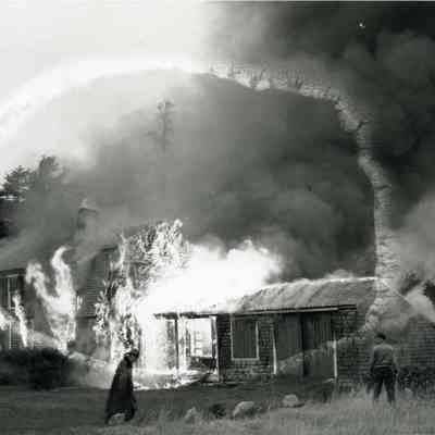A photo of the Davenport fire. 5/16/1943.