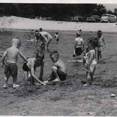 Children Playing on White's Beach