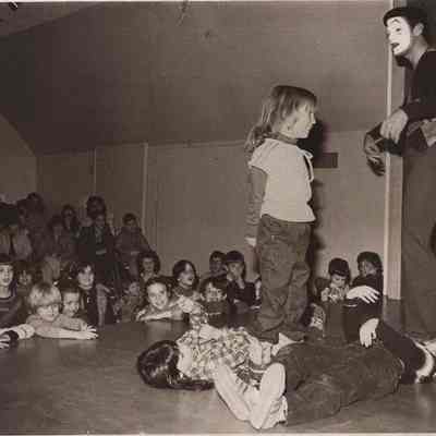 A photo view of Clown Al and Tiffany. 1/28/1980.