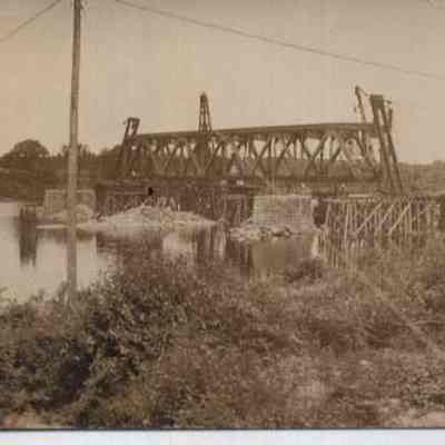 Maine Central RR Bridge being reconstructed