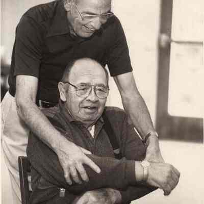 A photo view of Walter Cucci and Roland Bisson. 10/6/1992.