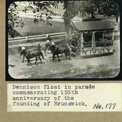 Dennison Float, 150th Anniversary of Brunswick