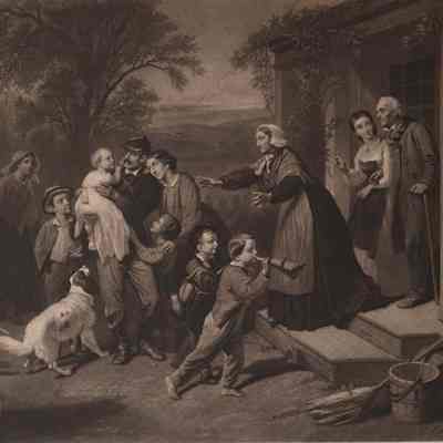 "Home on Furlough" Engraving