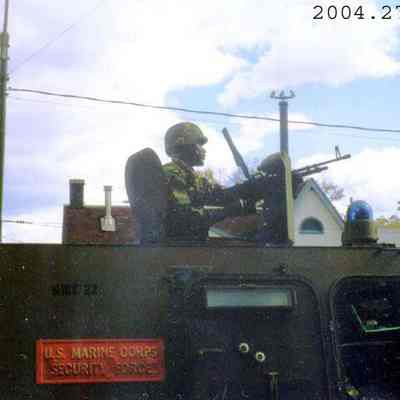 Military Vehicle in Parade