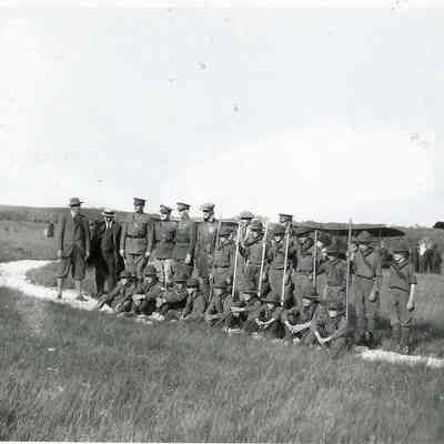 Army Officers and Boy Scouts at the Dedication of the Brunswick Aviation Field