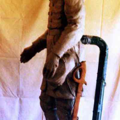 JLC clay model of statue