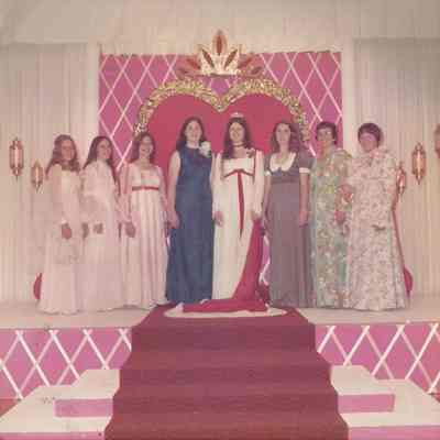 1974-75 Brunswick Teen Queen and her court