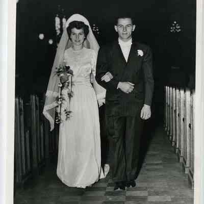 Roy and Dumais as Bride and Groom