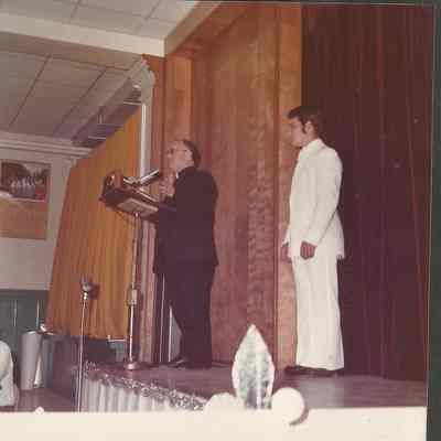 Fr. Emile Guilemette saying a few words of thanks