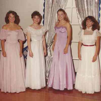 A color photograph of the Miss Brunswick contestants