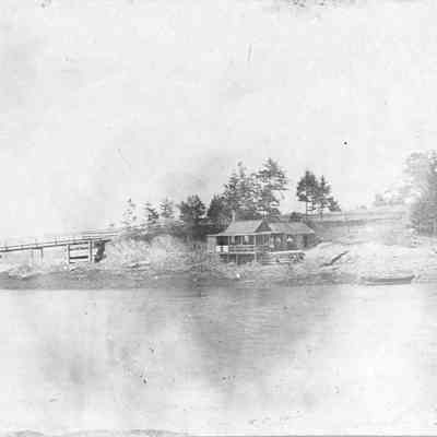A photo view of Camp Comfort at Look Out Point.