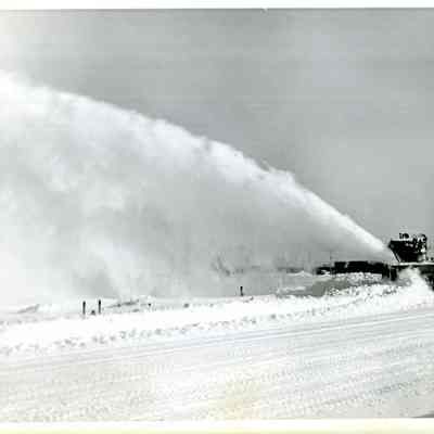 Snow Blower on Naval Air Station Runway