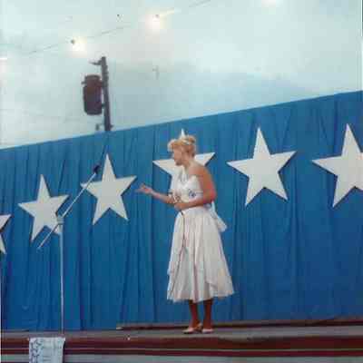 Angie Coady waiting for music.