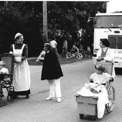 Regional Memorial Hospital float in Brunswick's 250th Anniversary Parade