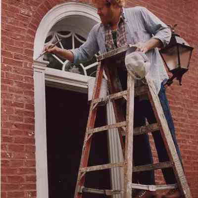 Repainting a Bowdoin College Window