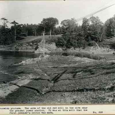 the cove near the present power station