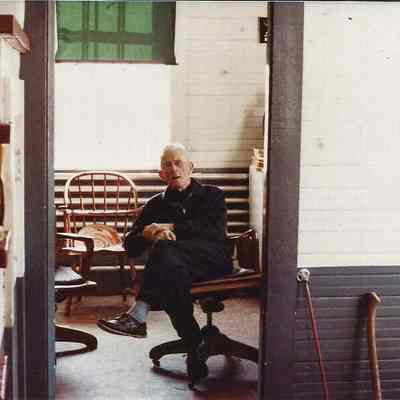 Samuel Holbrook at Pine Springs Water Company Building
