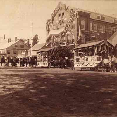 A photo of the Dunlap Block. 1889.