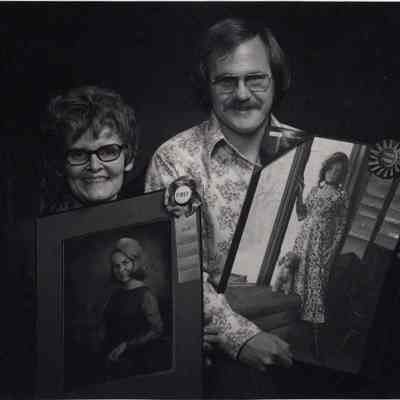 A photo view of Eric Pierce and Mrs. Rebecca Haley. 4/30//1971.