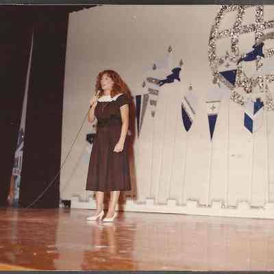 A color photograph of contestant #4 Karen Coombs