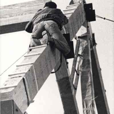 Workman Building the new United Methodist Church