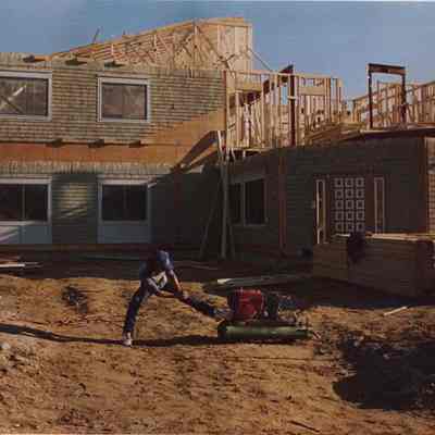 A photo view of a house under construction in Brunswick. 11/4/1987.