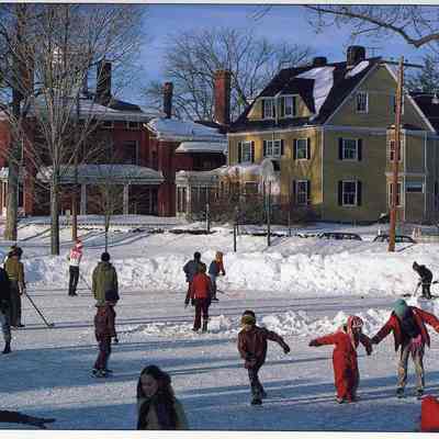Ice Skaters on the Mall