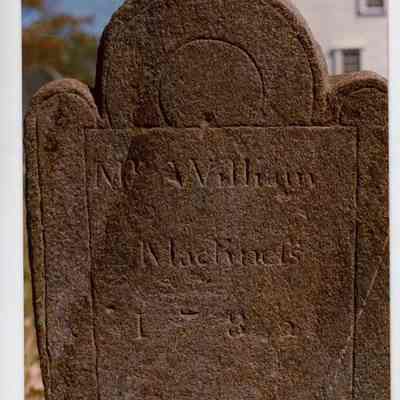 Harpswell Meeting House, Gravestone of William MacKnees (rear)