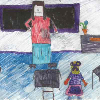 Hawthorne School Student Drawing