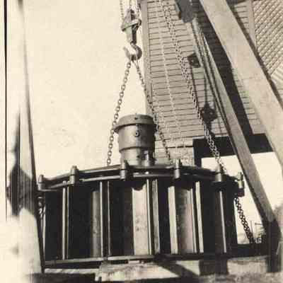 Construction at the Pejepscot Mill.